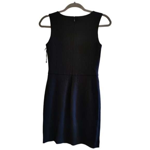NWT L'agence Minnie Black Dress with Shaped Neckline. Size 2 - Picture 3 of 7